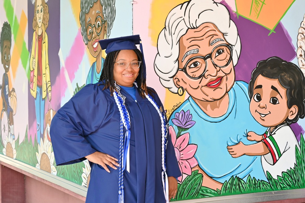 Brittany Bell downtown Goldsboro graduation