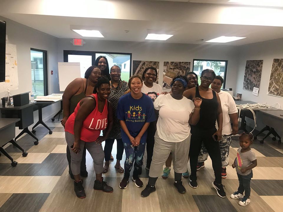 residents at zumba class in west haven