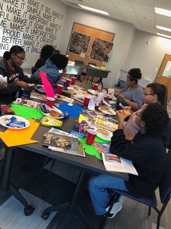 hacg scholars during college week creating vision boards