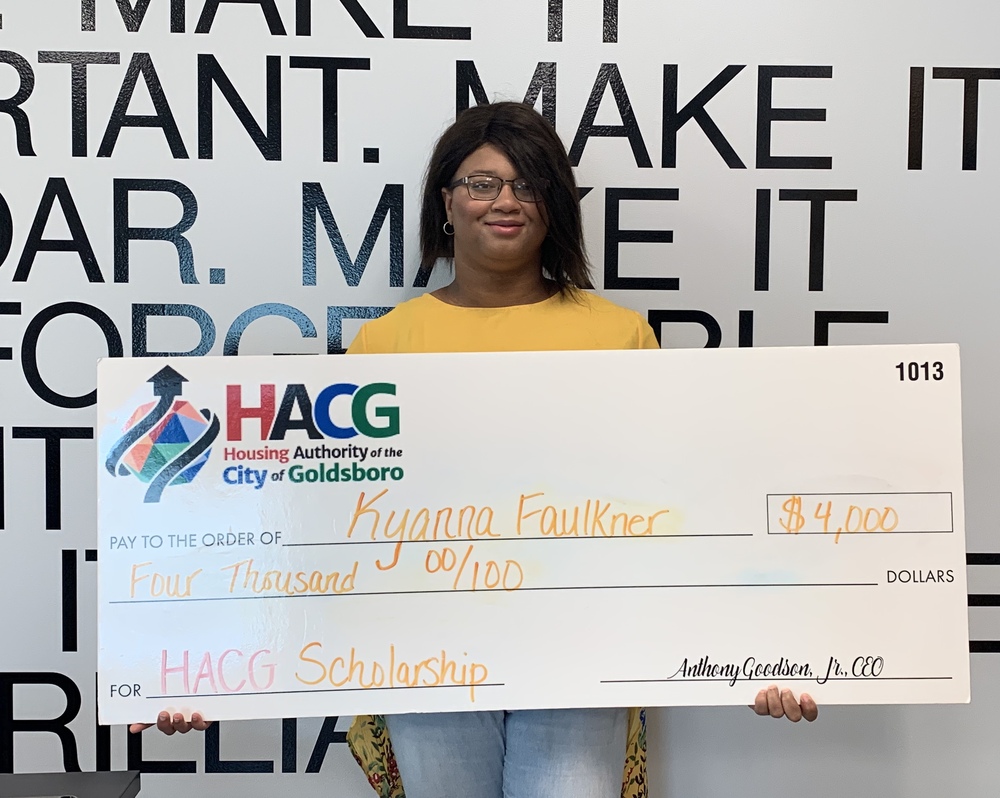 Kyana Faulkner HACG Scholarship 