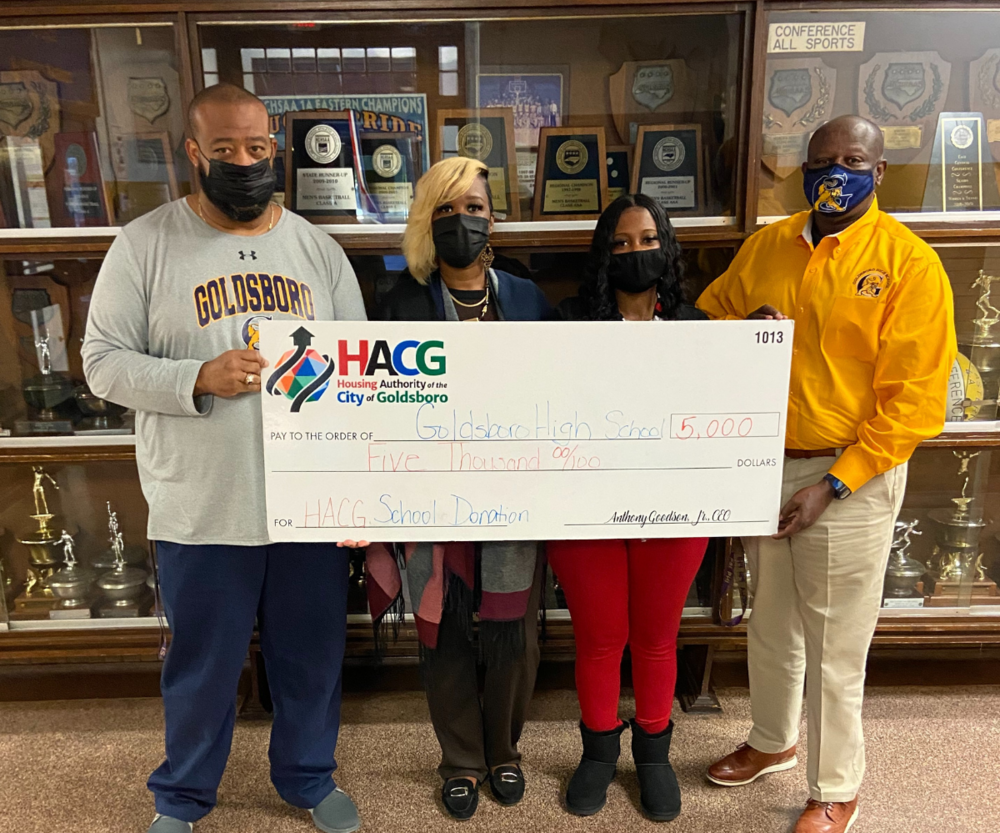 Goldsboro High School receives $5k from HACG 