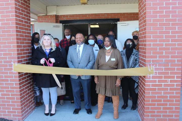 Jobs Plus RIbbon Cutting with CEO Goodson and Director Ayisha